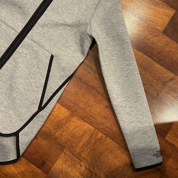 The North Face Neo 3D Thermal Full Zip Jacket Women's Small Gray Black Pockets - Picture 2 of 7